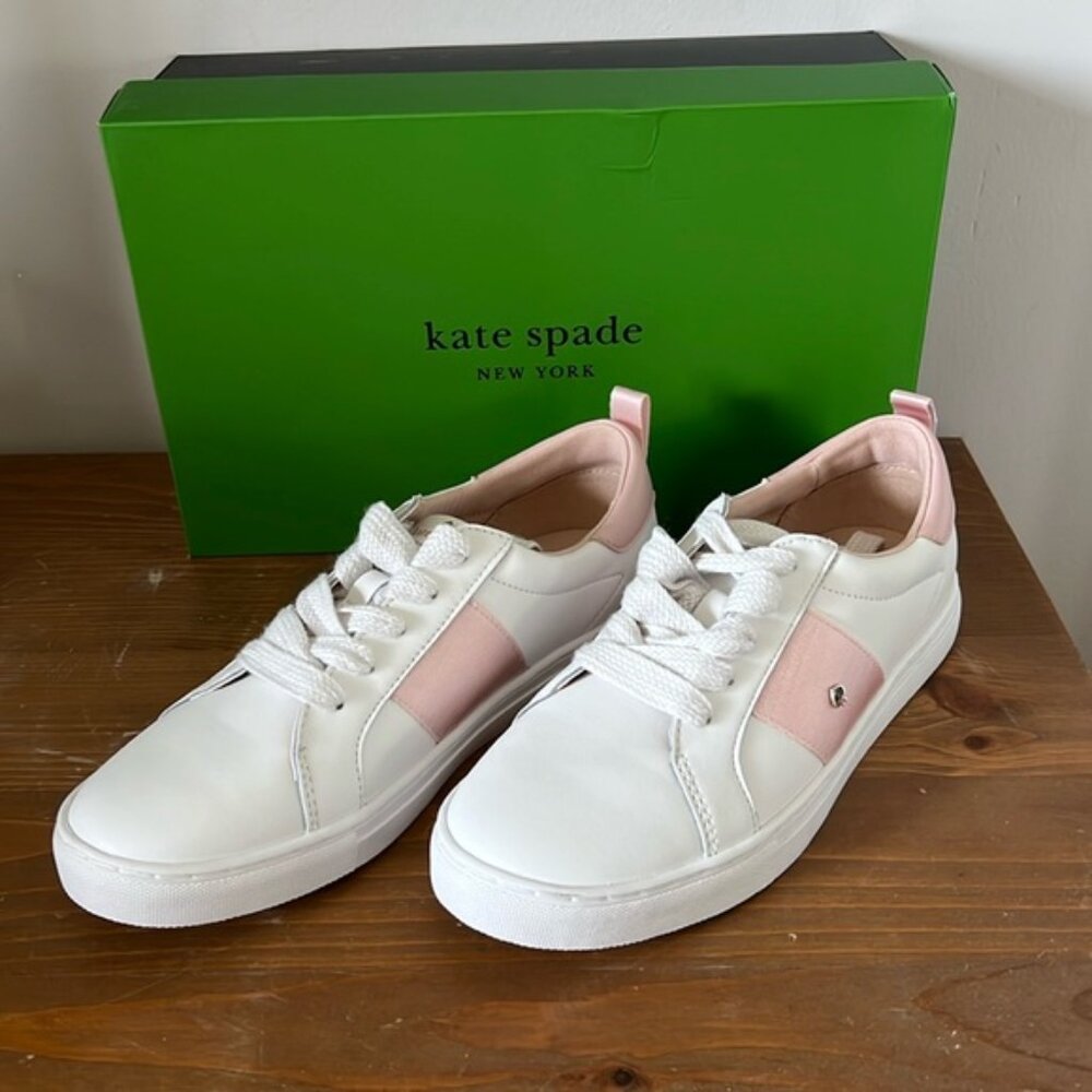 NWOT Kate Spade “Adorn” in Optic White and Rose Smoke color